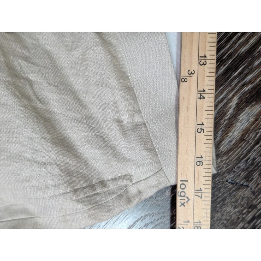 Lauren Ralph Lauren Mens 100% Linen Pants Beige Tan Straight Leg 33W 32L 33x31
